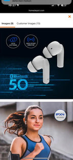 (NEW, MSRP $34.98) Sound Mates Pro Active Noise Cancelling, auto pairing earbuds
