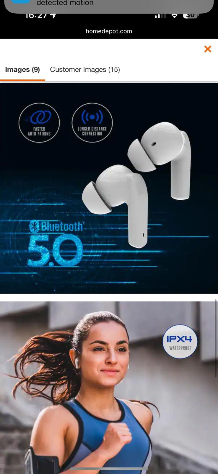 (NEW, MSRP $34.98) Sound Mates Pro Active Noise Cancelling, auto pairing earbuds