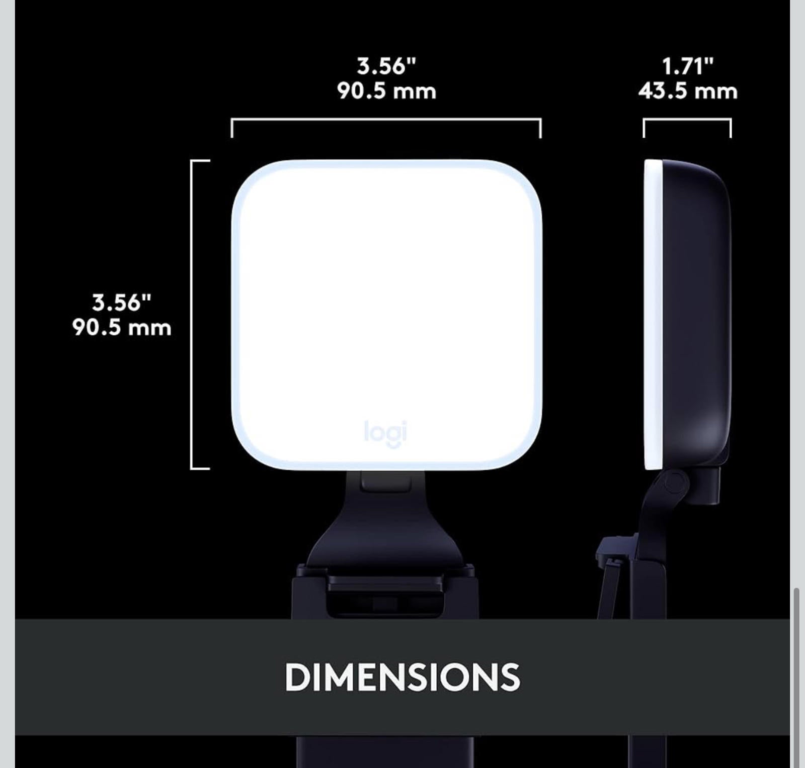 (NEW MSRP $69.99) Logitech Litra Glow Premium LED Streaming Light w/TrueSoft