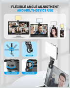 (NEW, MSRP $49) Portable LED Selfie / Fill Photo Light, USB-C, 4800mAh battery