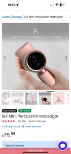 (NEW, MSRP $79.99) SLF Mini Percussion Massager