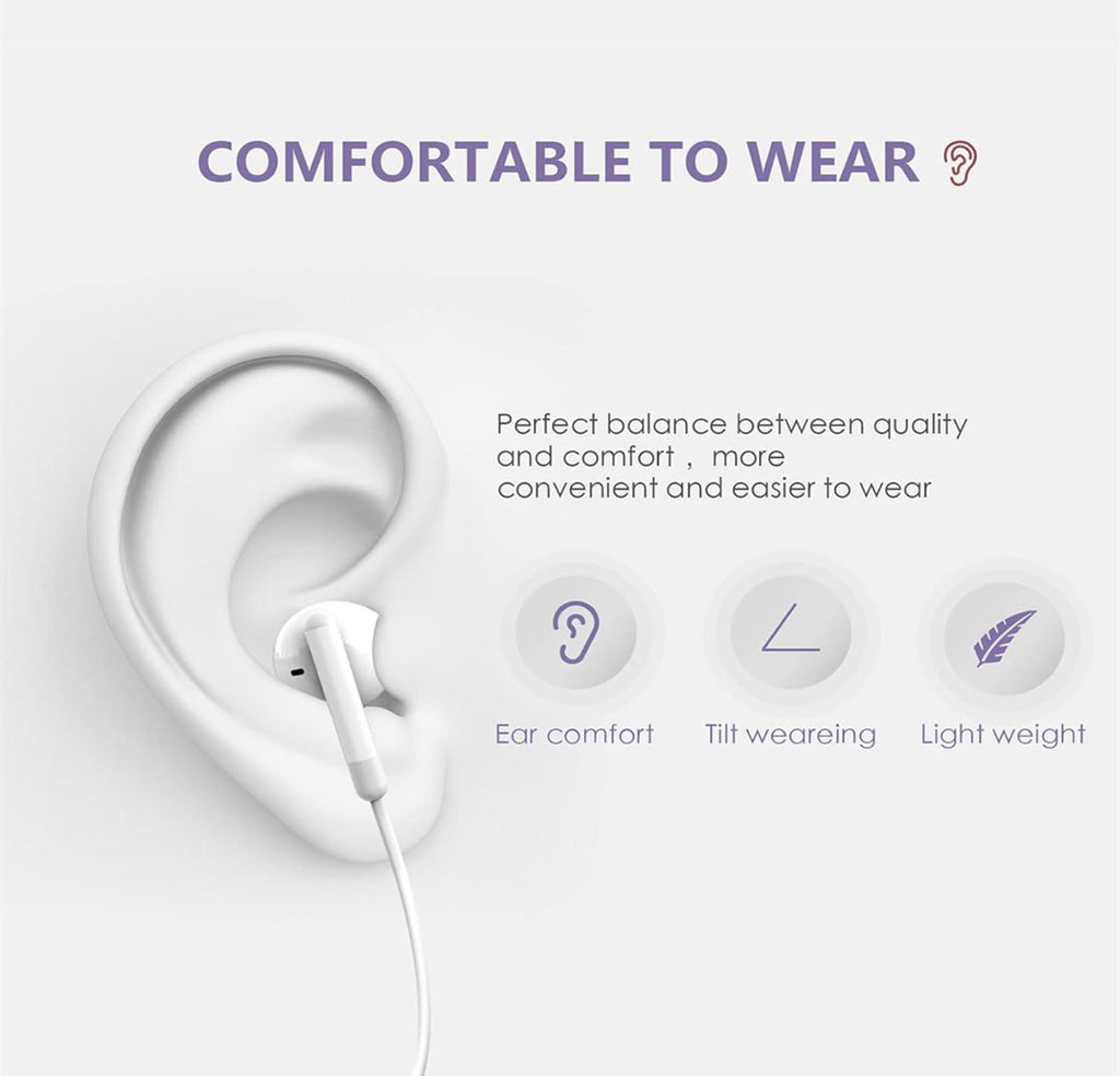 (MSRP $19.99) 2pk iPhone Earbuds w/Lightning Connector, MFi Certified, Remote