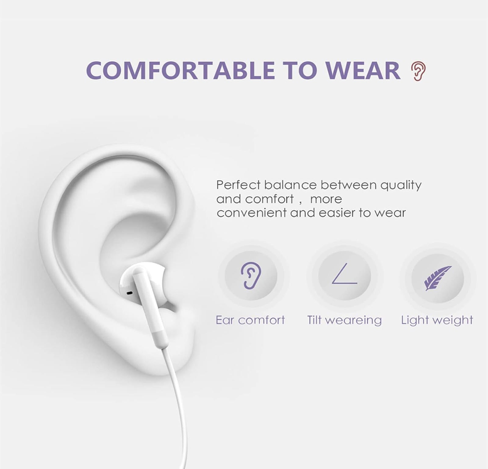 (MSRP $19.99) 2pk iPhone Earbuds w/Lightning Connector, MFi Certified, Remote