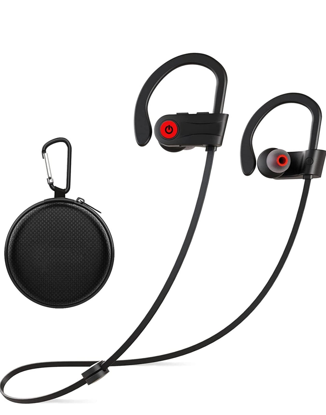 (MSRP $29.99) U18 Bluetooth Sports Earbuds – IPX7, Ear Hooks, 16 H Playtime