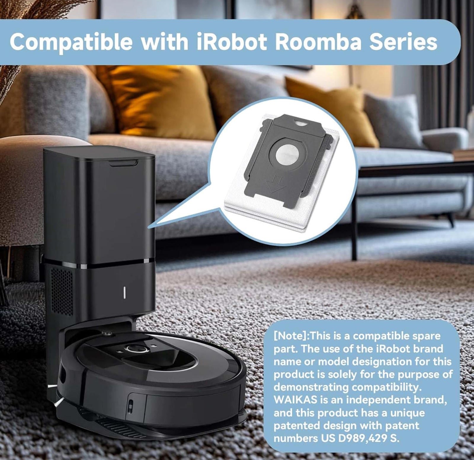(NEW MSRP $29.99) 18-Pack Auto Dirt Disposal Bags for Roomba i/s/j Series