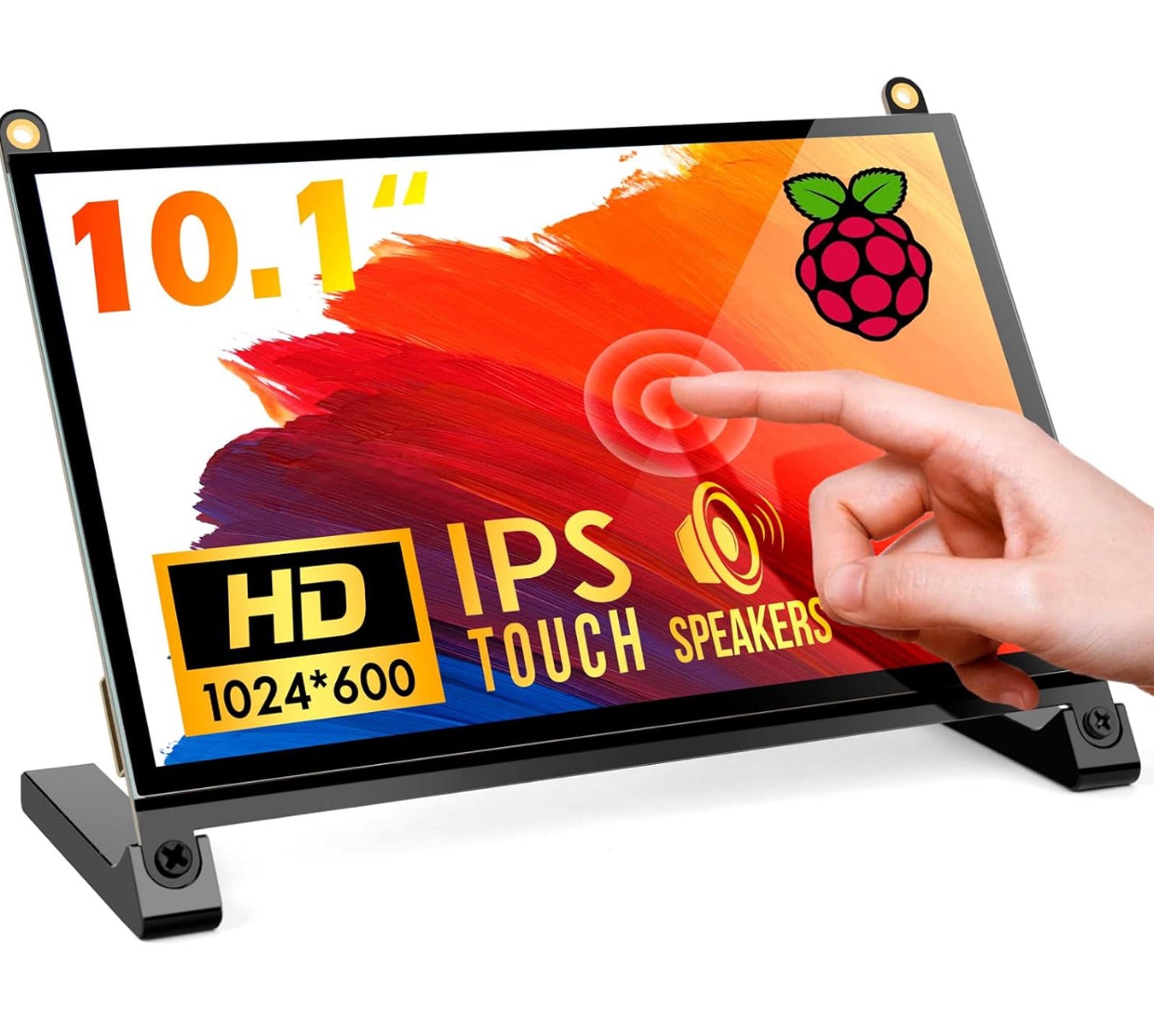 (NEW, MSRP $89.95) 10.1″ Raspberry Pi Touchscreen Monitor, 1024×600, HDMI