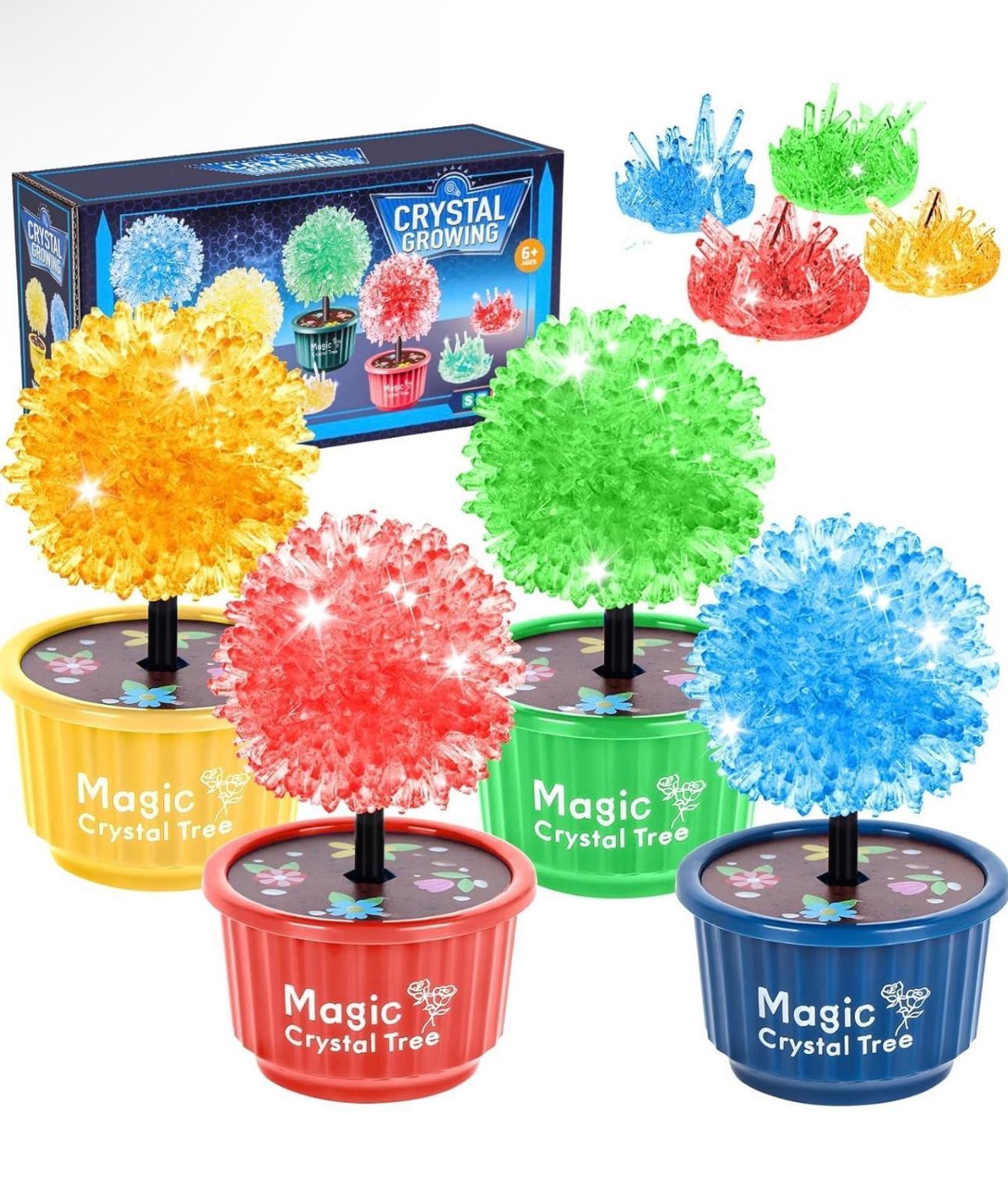 (NEW, MSRP 24.99$) 4 Color 24-Hour Crystal Growing Kit, STEM Education DIY Kit