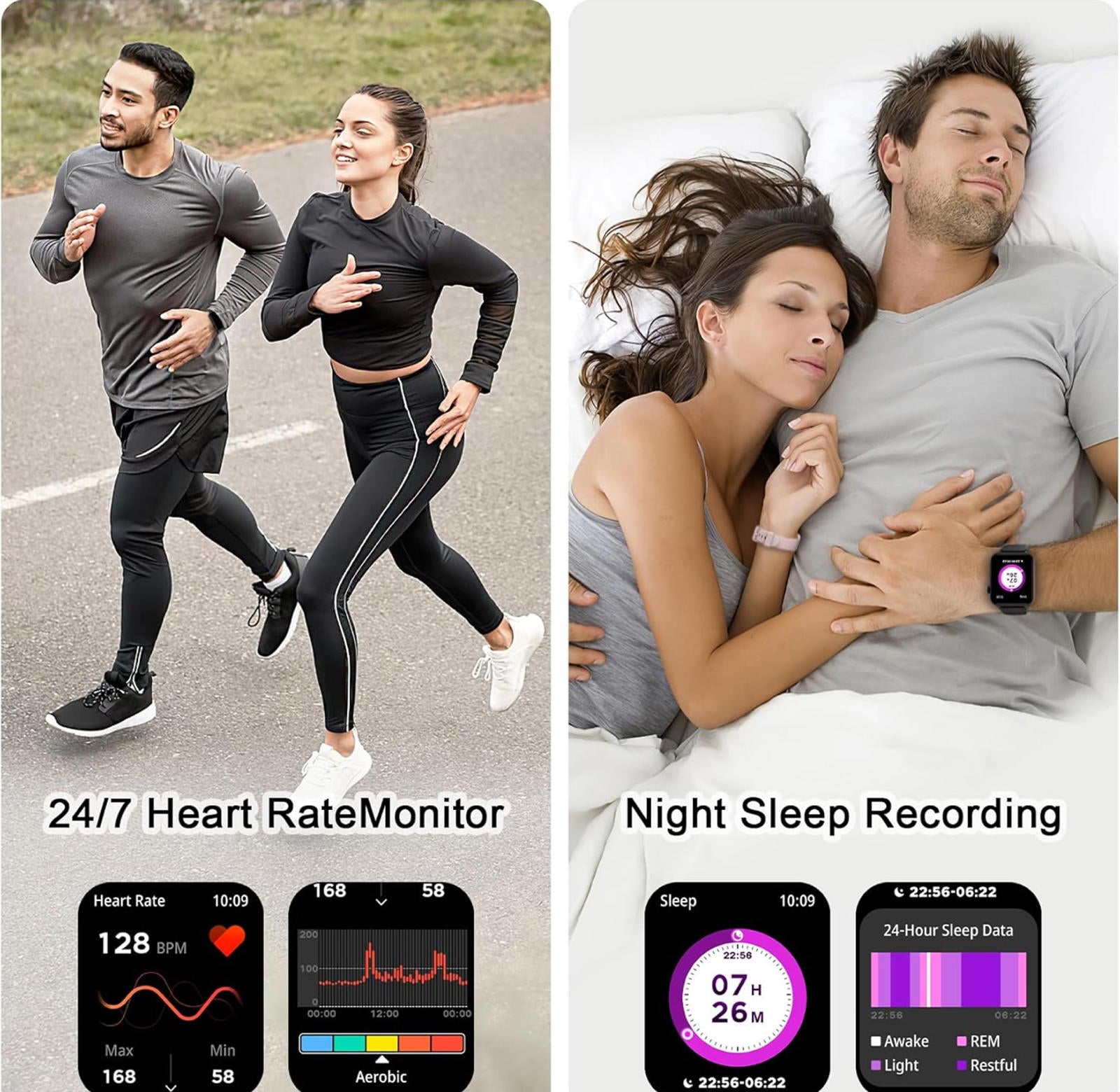 (MSRP $59.99) Smart Watch with Fitness Tracker – 1.85” Touchscreen, Waterproof