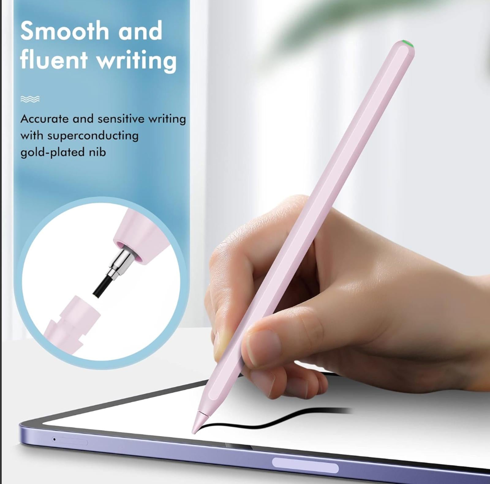 (MSRP 49.95) INFILAND 2nd Gen Stylus Pen for iPad – Pink, Magnetic charging