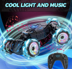 (MSRP $54.99) Gesture RC Stunt Car – 2.4 GHz 4WD, 360° Spins, Lights & Music