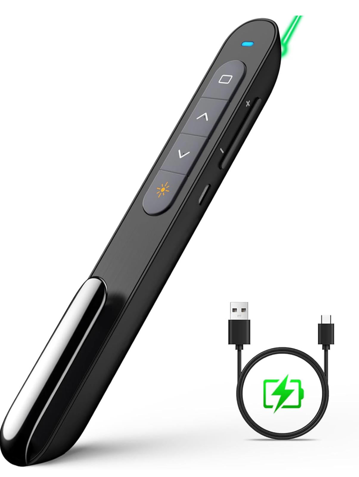 (MSRP $29.99) NORWII N76 Wireless Presenter w/ Green Laser & 330 ft Range