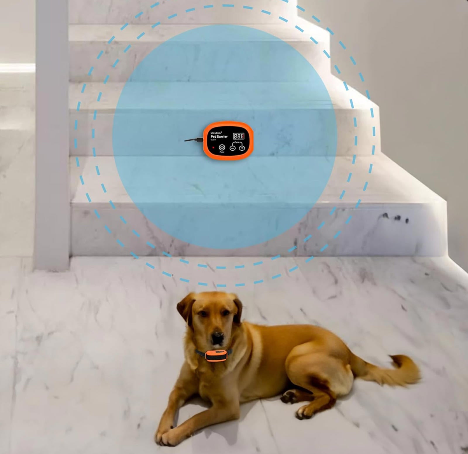 (MSRP $69.99) Wireless Indoor Pet Barrier System – Waterproof, Rechargeable