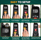 (MSRP $219.99) 2-in-1 Wireless Dog Fence w/ Remote Training Collars (2 Dogs)