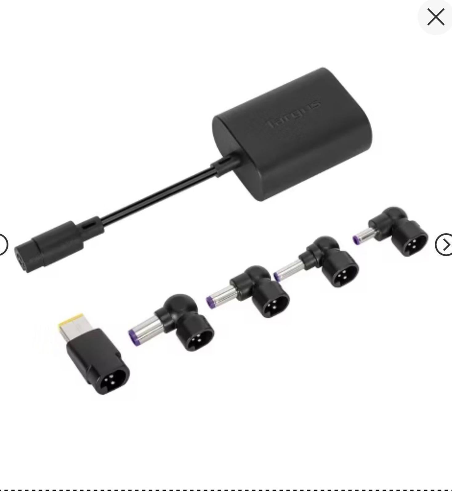 (New MSRP $69.95) Targus Universal Charger Including All USB-C Devices - Black