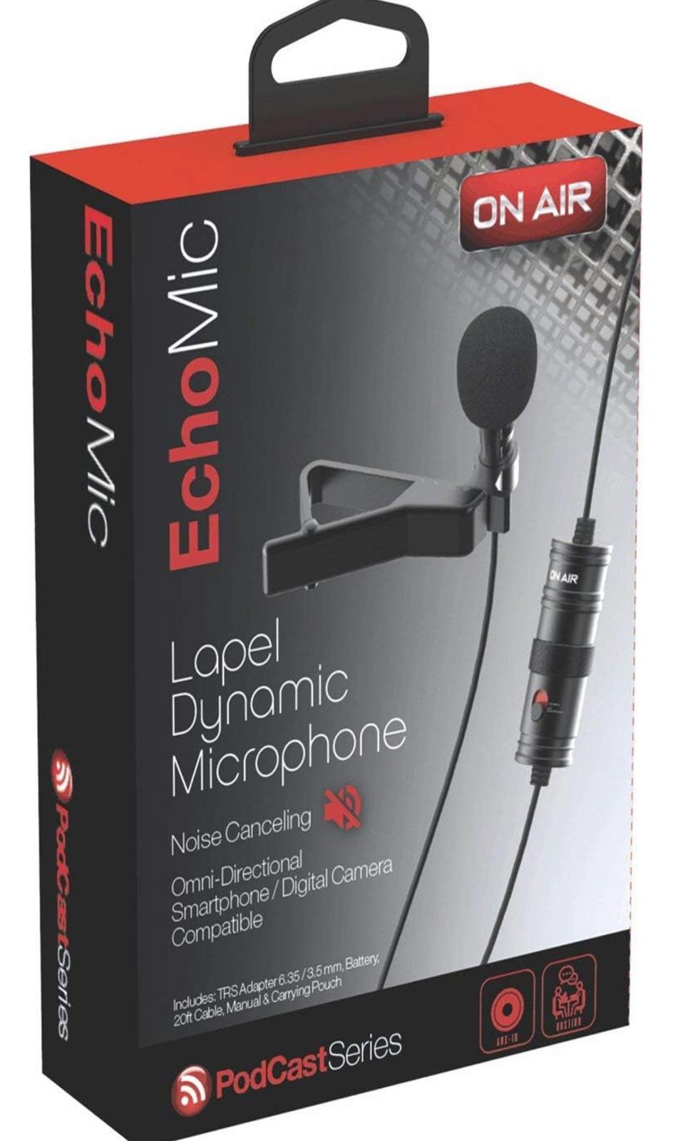 (MSRP $30.00) ON AIR Echo Mic w/Battery – Aux-Ready for DSLR & Phones 🎤📸🔋