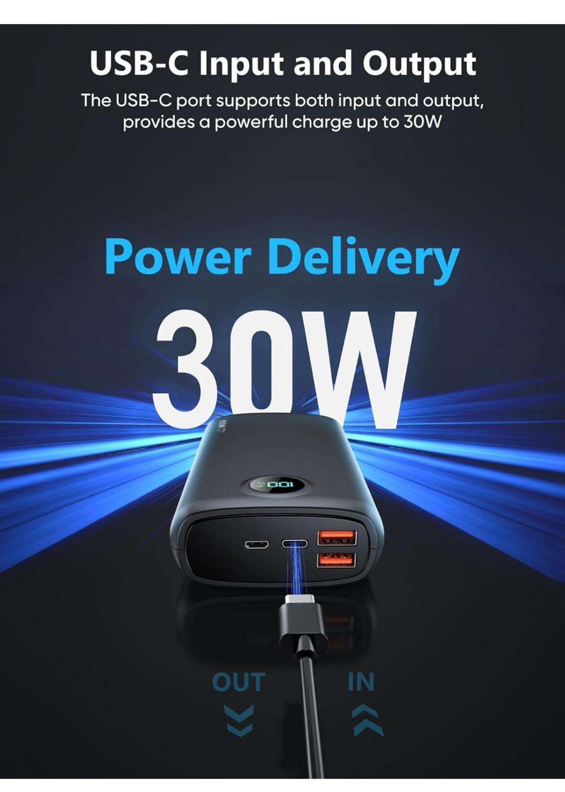 40000mAh Power Bank QC4.0 & PD30W with LED Display (FREE SHIPPING)