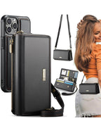 (NEW, MSRP $32.99) SILVER 2-in-1 Detachable Wallet Case for iPhone 13/14 Pro Max