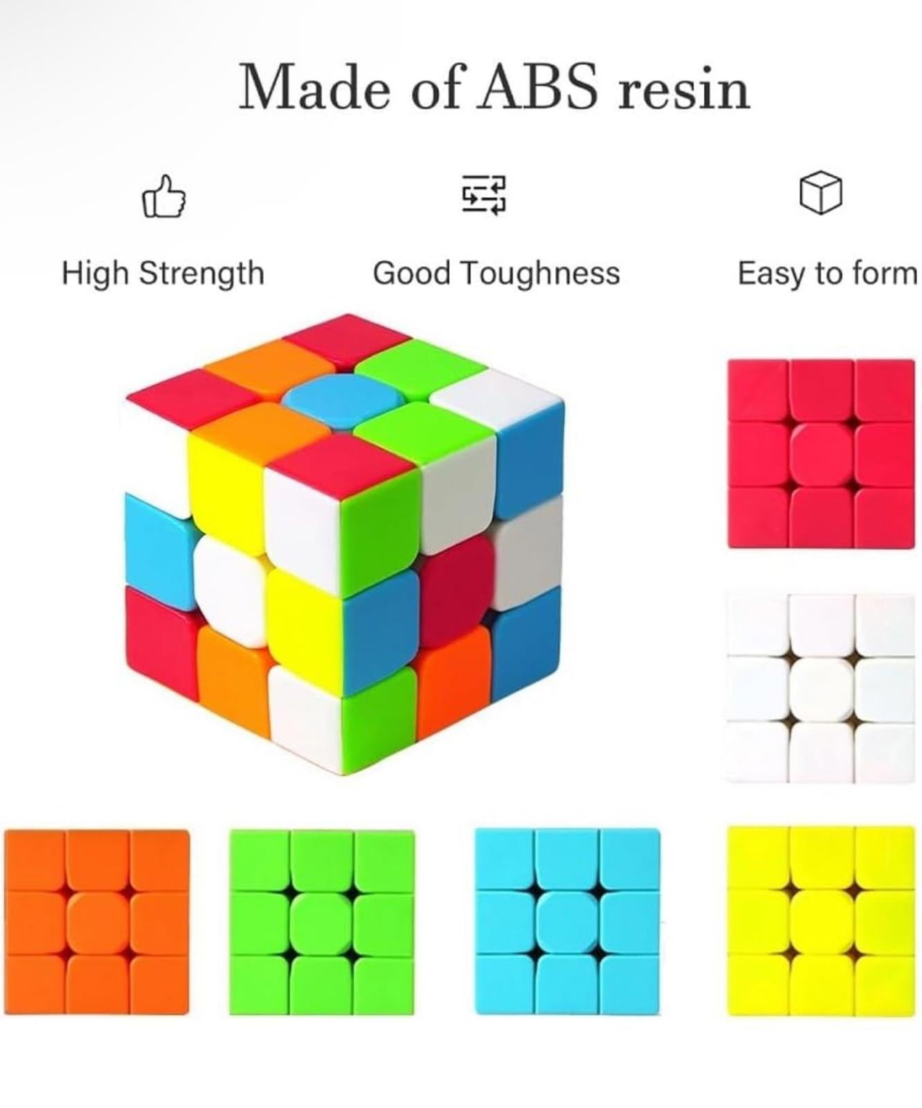 (NEW, Unused) 3x3 Puzzle Speed Rubik's Cube Toy and Game, Stickerless