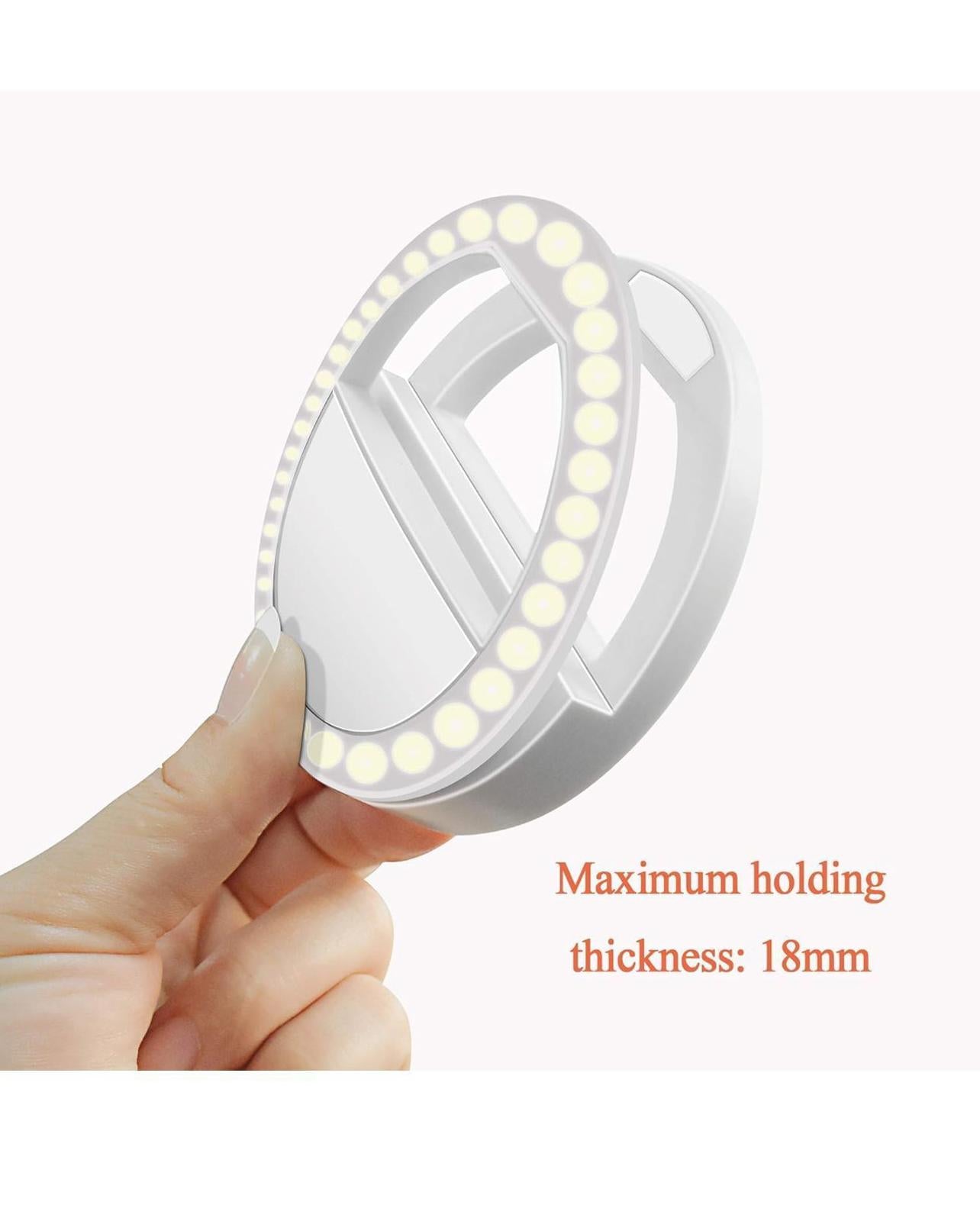 (NEW)Selfie Ring Light Rechargeable Portable Clip-on with 36 LED for Smart Phone