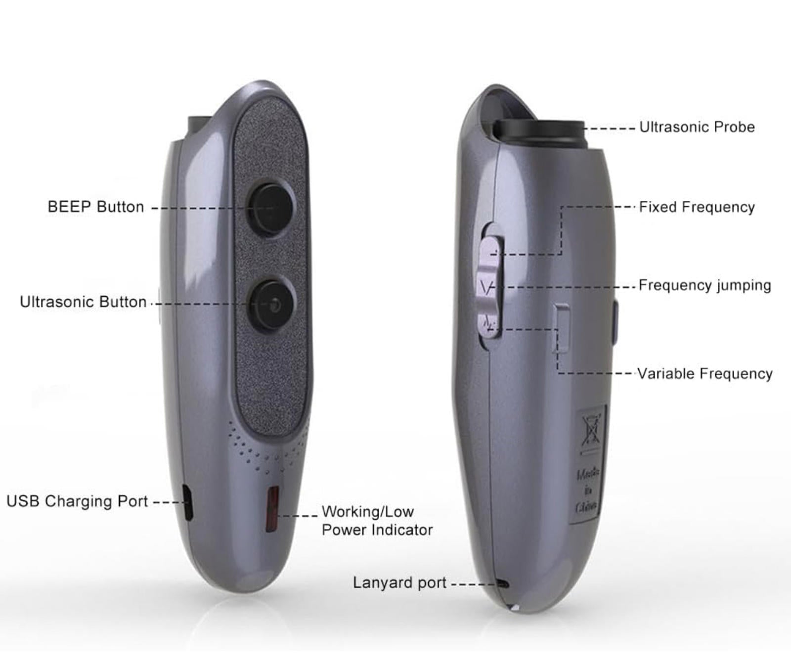 (MSRP $21.99)Ultrasonic Rechargeable Dog Bark Control Device,Handheld, LED Alert