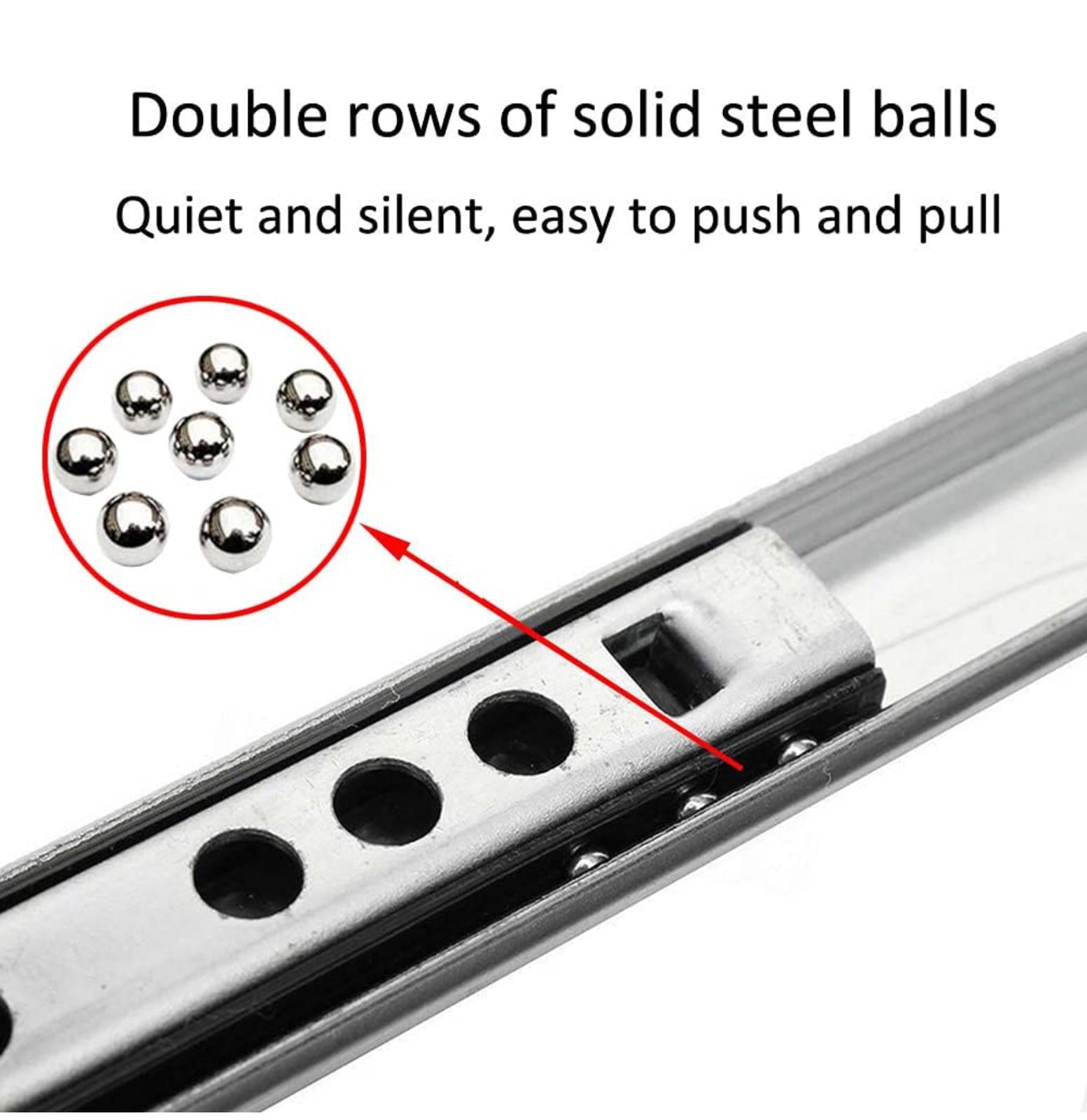 (MSRP $39.99) ETOPARS 16″ Heavy-Duty Ball‑Bearing Drawer Slides (5 Pairs)