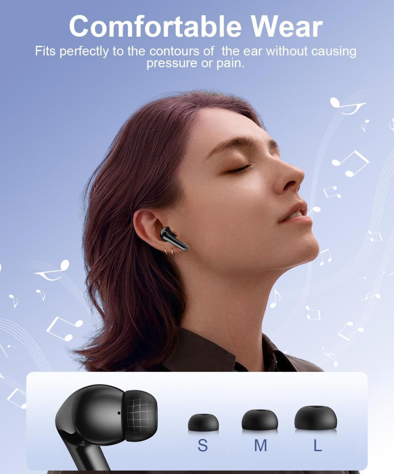 (NEW MSRP $39.99) HUIFU T12 Wireless Earbuds – 40hr Playtime, Deep Bass, LED Cas