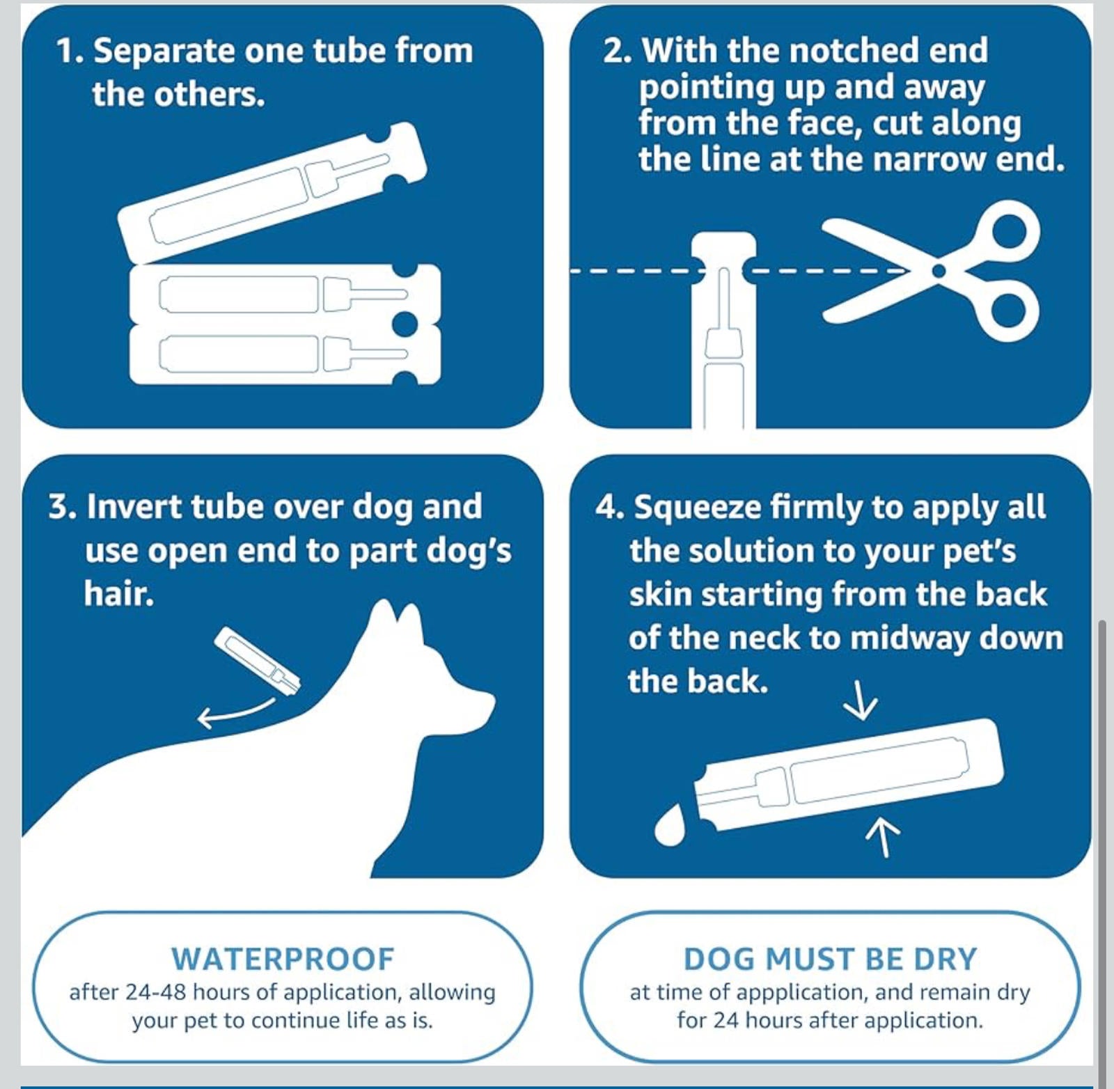 NEW MSRP $29) Amazon Basics Flea & Tick for Medium Dogs 🐶🛡️
