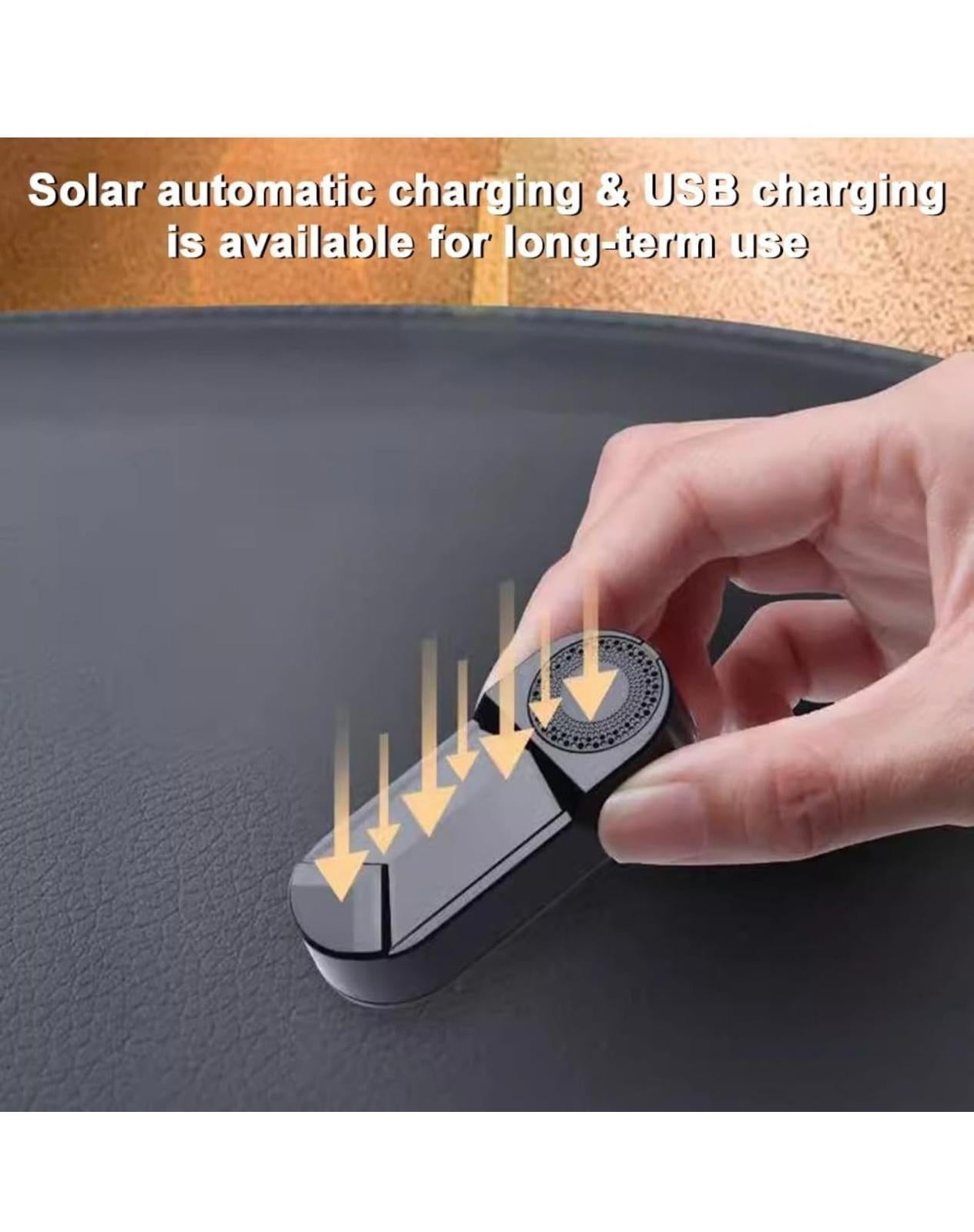 (NEW $12) Solar-Powered Car Security LED – Anti-Theft Warning Device
