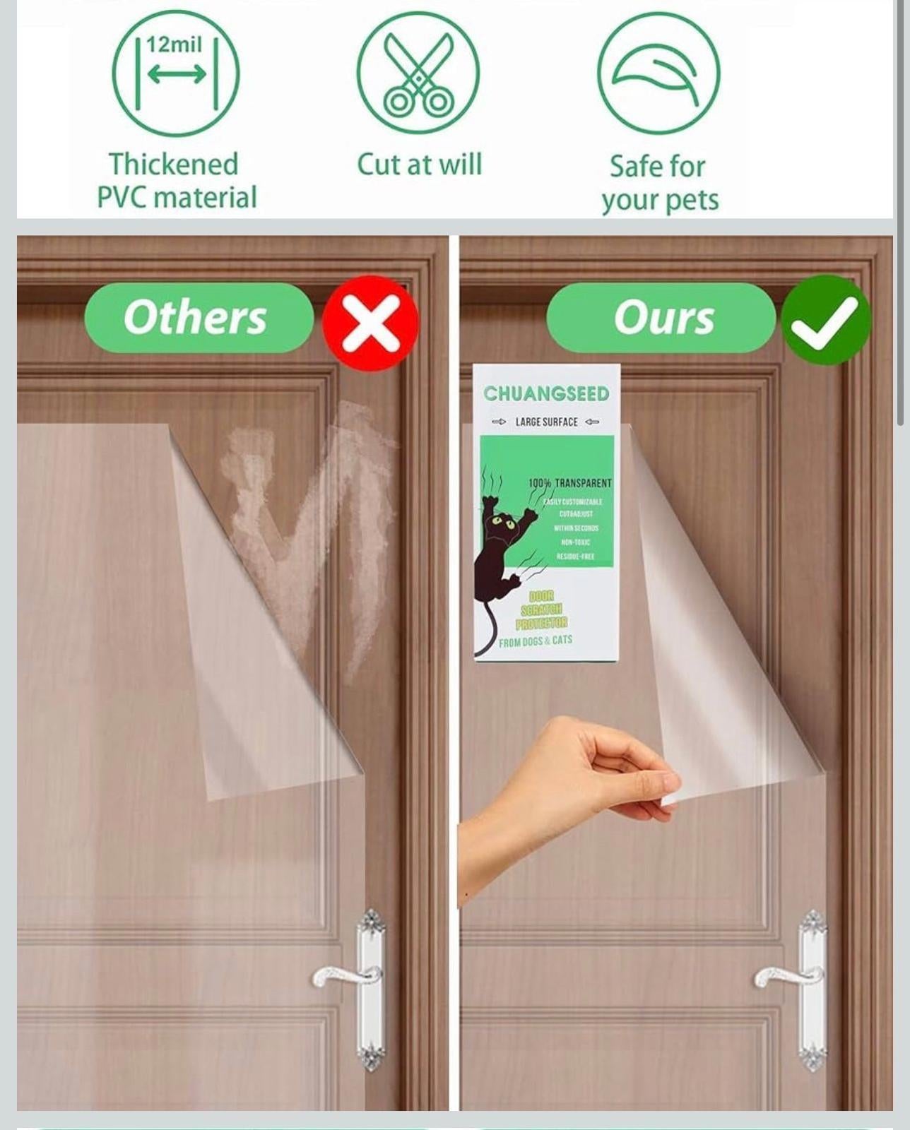 (New, MSRP 14.95) Door Protector from Dog or Cat Scratching 118" x 8.2"