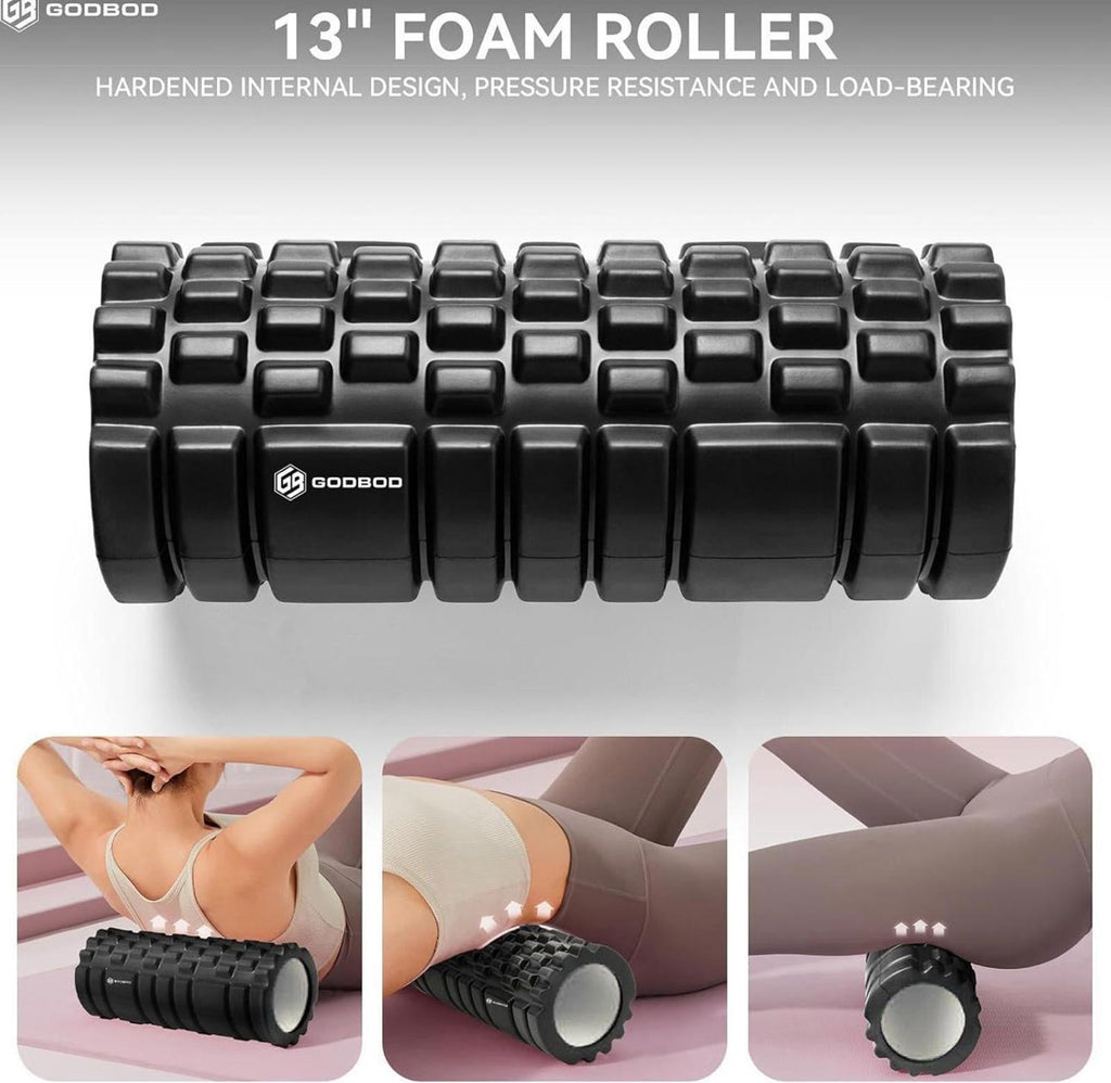 (NEW $39.99) Deep Tissue High Density Foam Roller for Recovery & Pain Relief