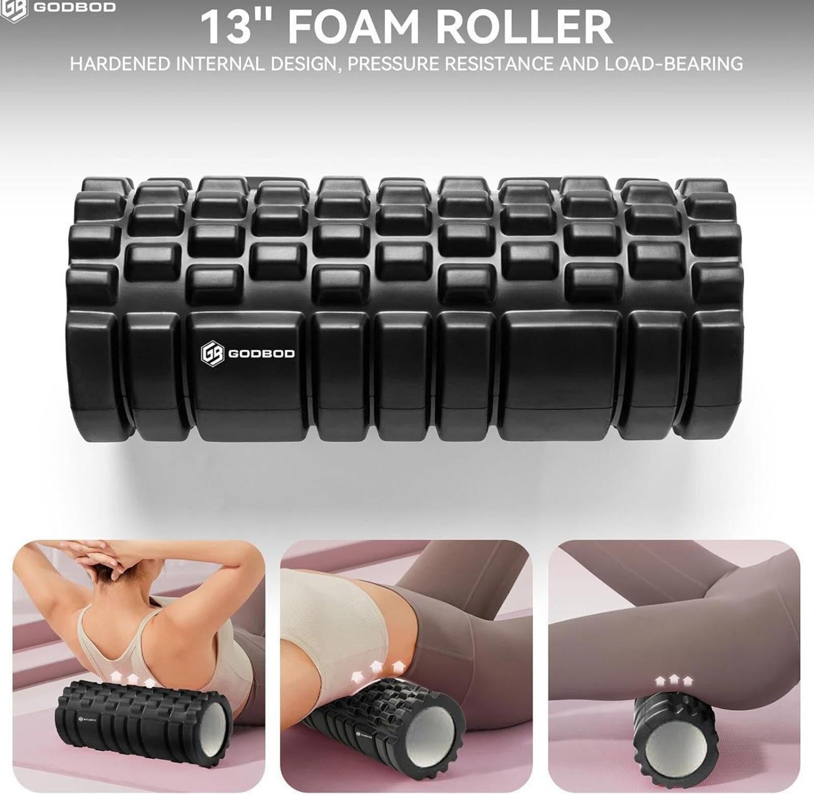 (NEW $39.99) Deep Tissue High Density Foam Roller for Recovery & Pain Relief