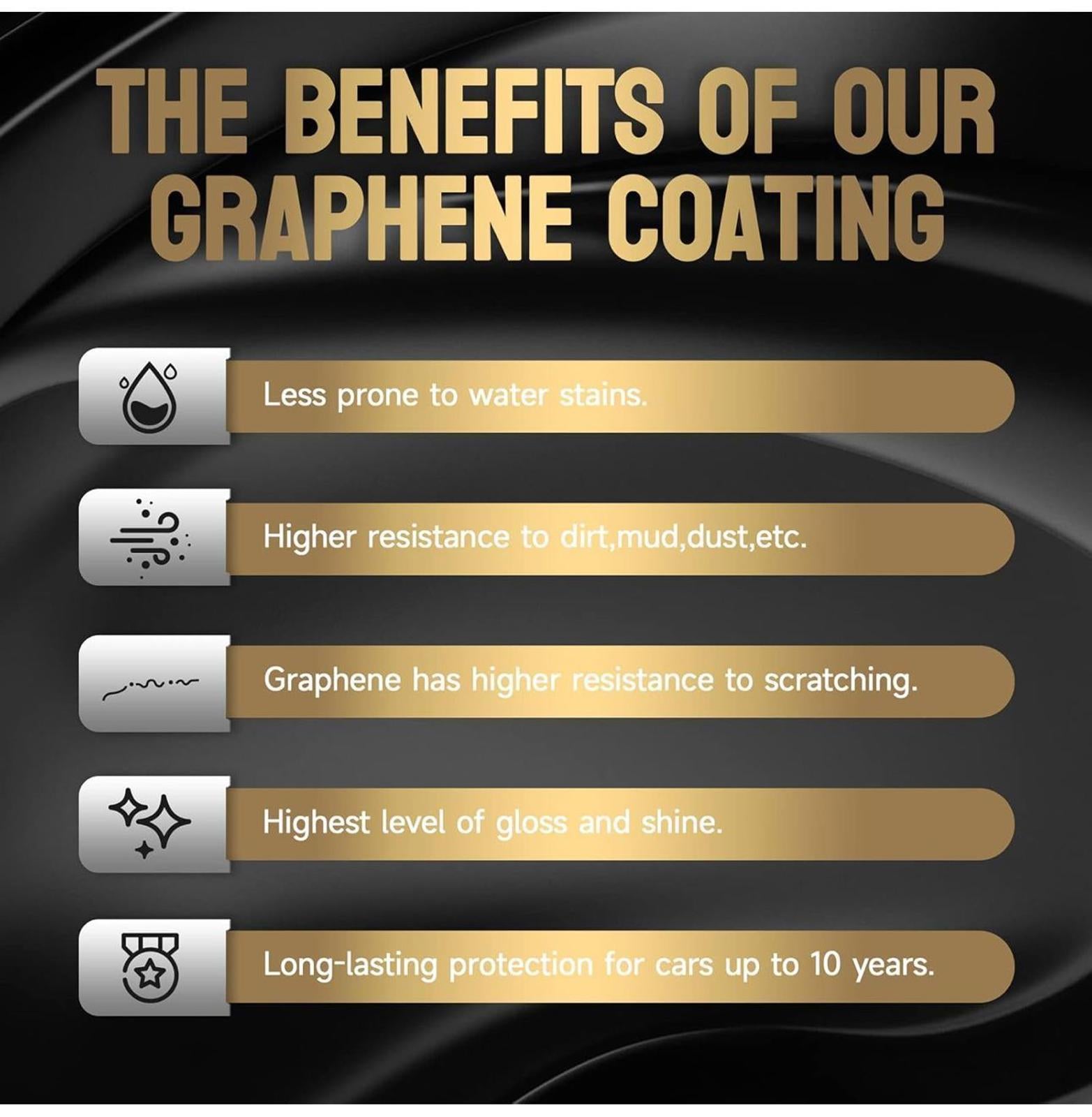 (MSRP $39.99) Graphene Ceramic Coating(70 ml), 10H Nano Protection & Hydrophobic
