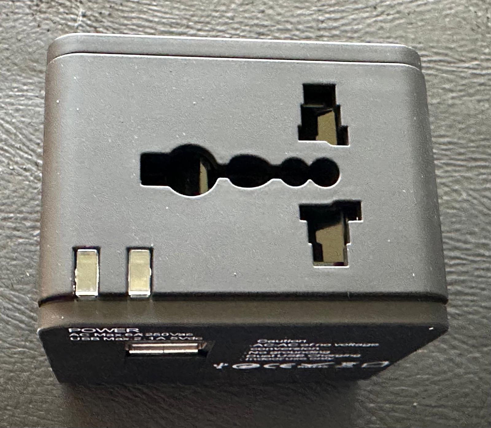 (NEW MSRP $29.99) International Travel Adapter for 150 Countries, 2 USB charging
