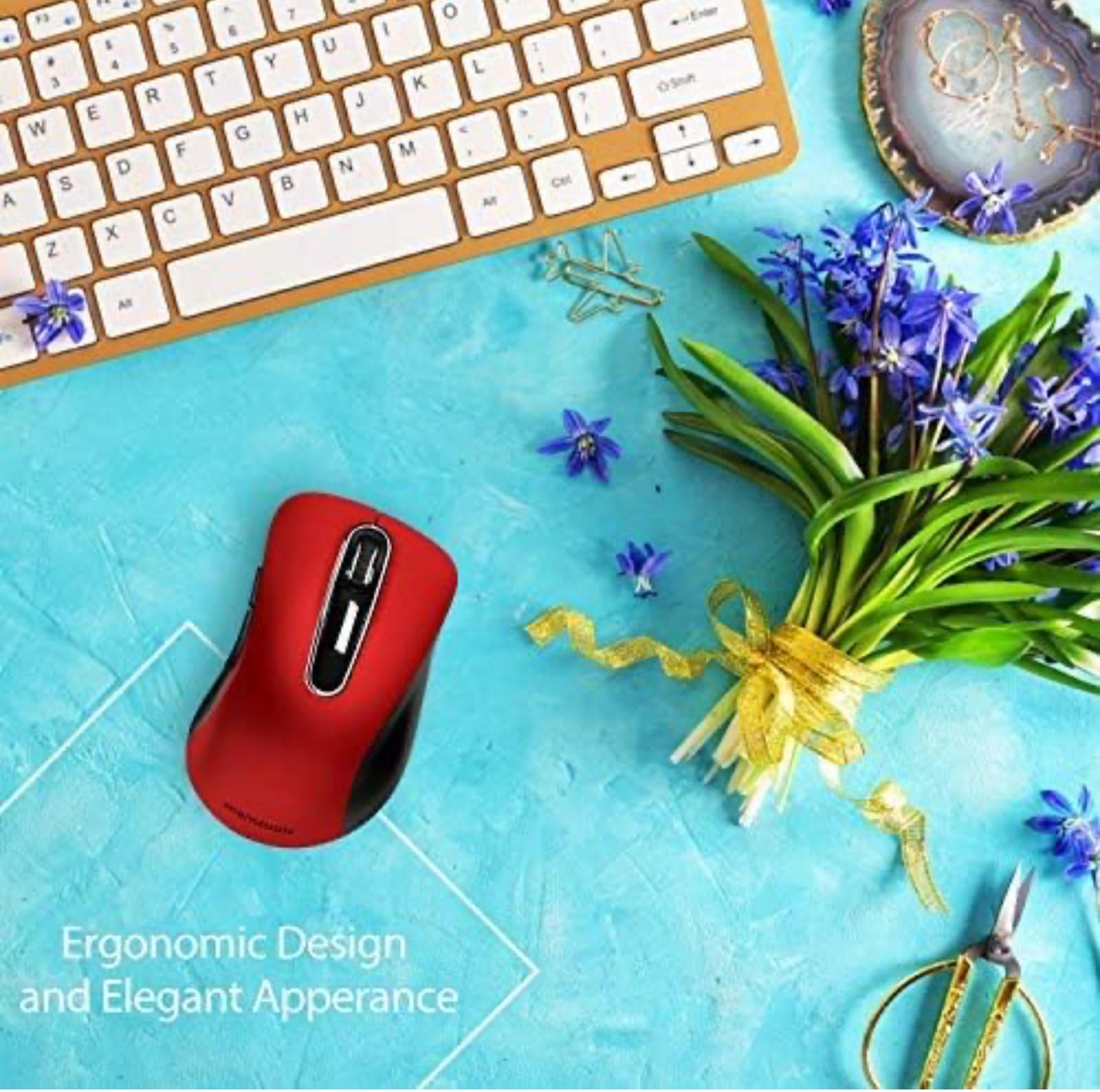 (MSRP $15.99) memzuoix 2.4G Wireless Mouse, 1400 DPI Optical Cordless Mouse