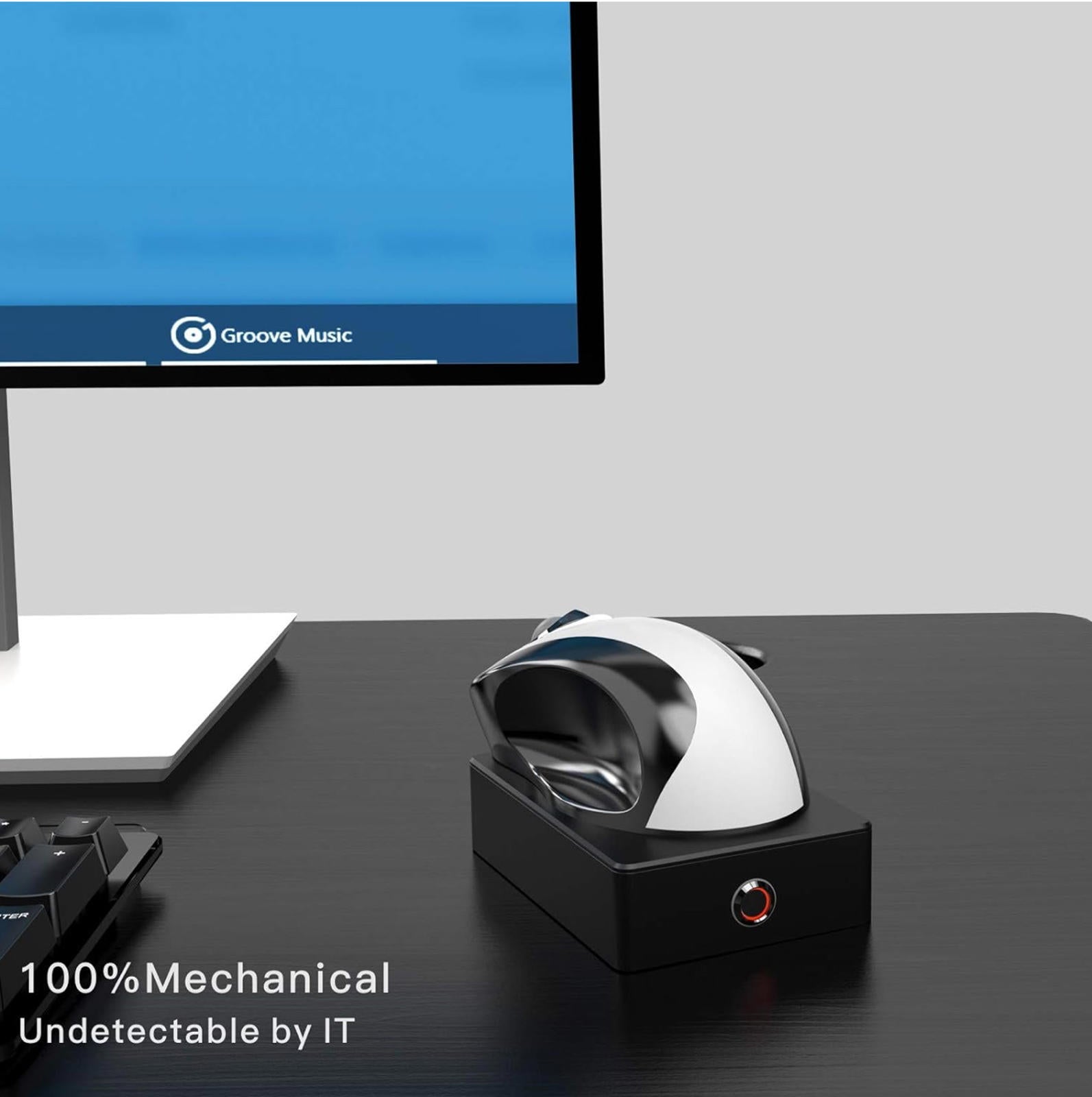 (MSRP $39.99) Mechanical Mouse Jiggler – USB Plug & Play, No Software