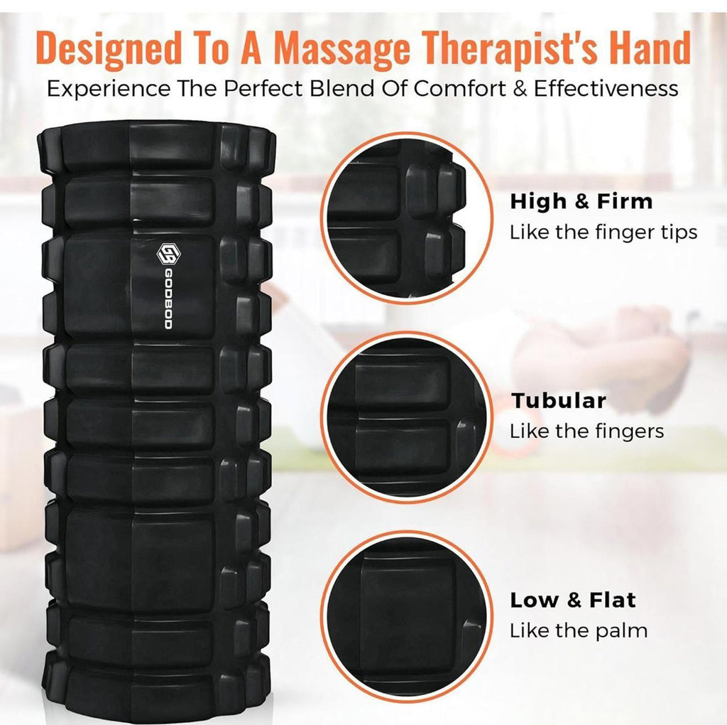 (NEW $39.99) Deep Tissue High Density Foam Roller for Recovery & Pain Relief