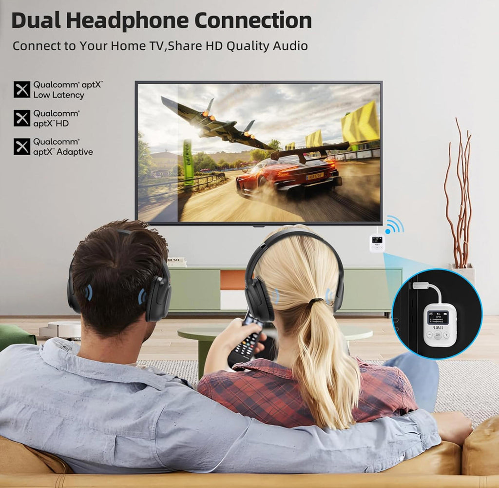 (NEW MSRP $44.99) 1Mii SafeFly Mini BT5.3 Transmitter– Low Latency, 25hr Battery