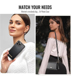 (NEW, MSRP $32.99) SILVER 2-in-1 Detachable Wallet Case for iPhone 13/14 Pro Max