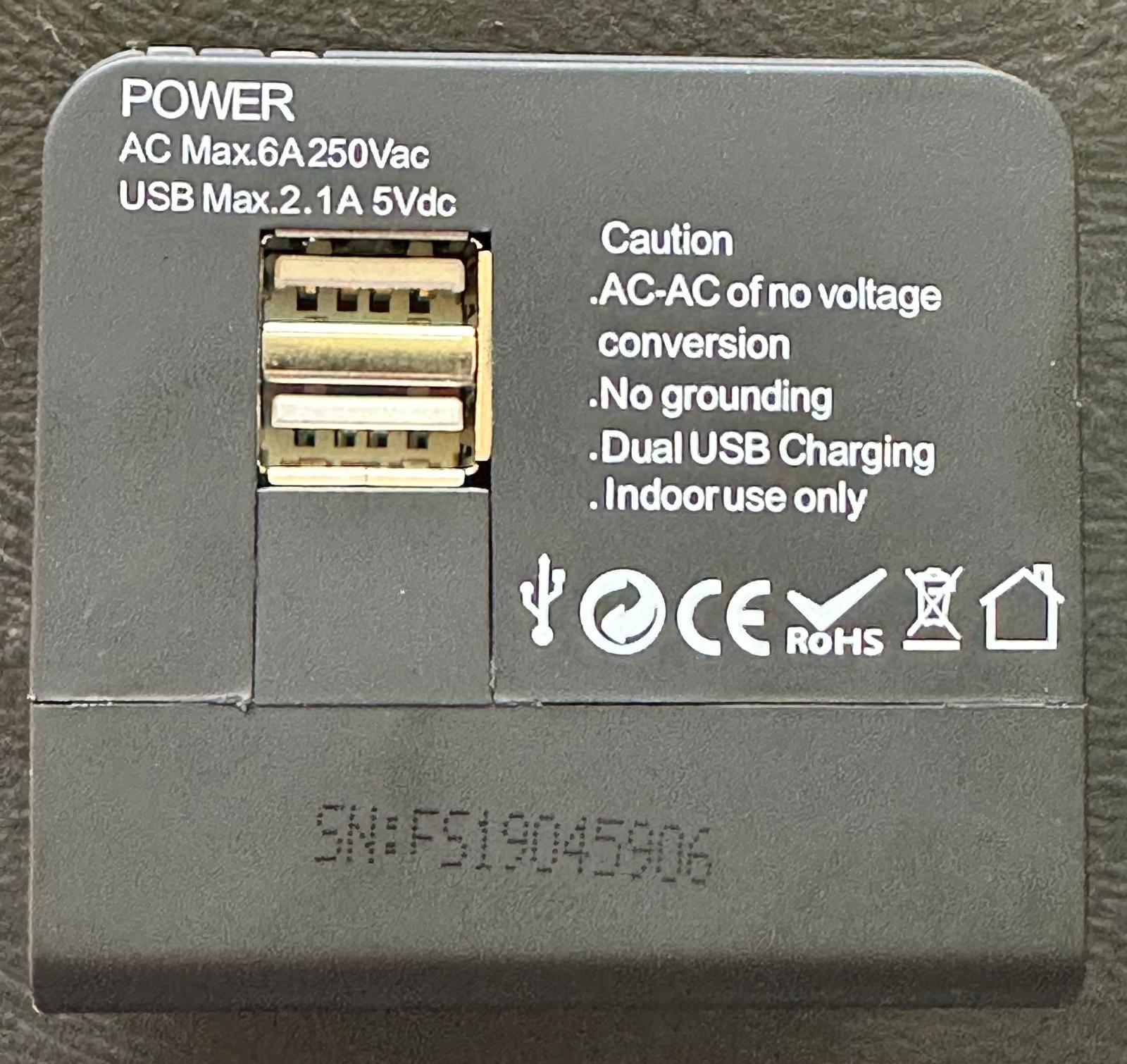 (NEW MSRP $29.99) International Travel Adapter for 150 Countries, 2 USB charging