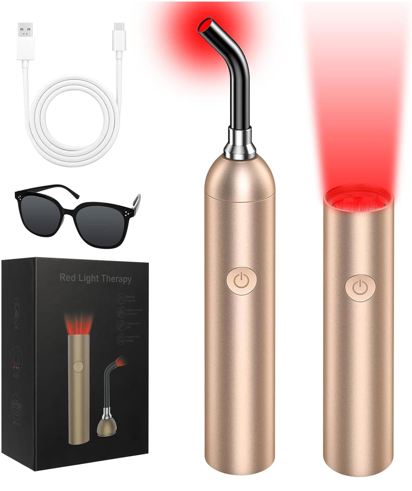 🛑 Cordless Red & Infrared Light Therapy Wand 🔥 MSRP $89.99
