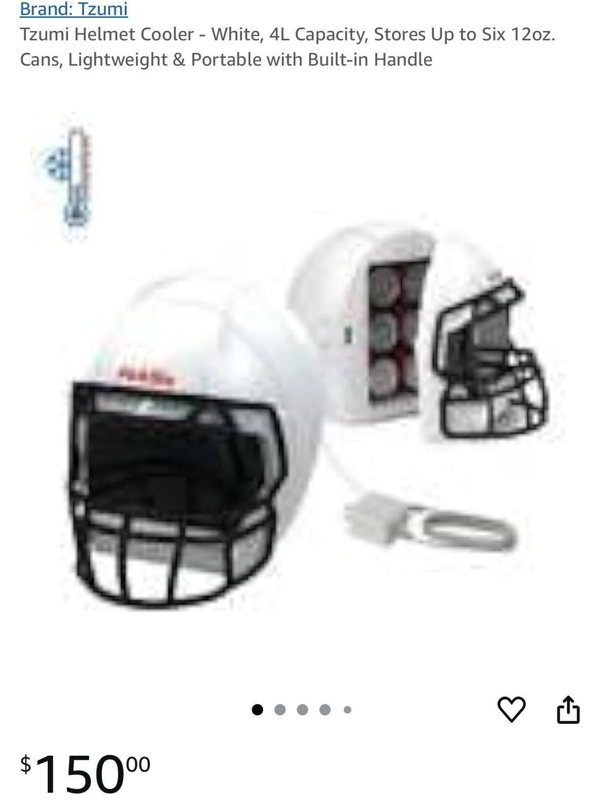 (NEW MSRP $150.00) ionchill PickSix 4L Football Helmet Cooler – Holds 6 Cans