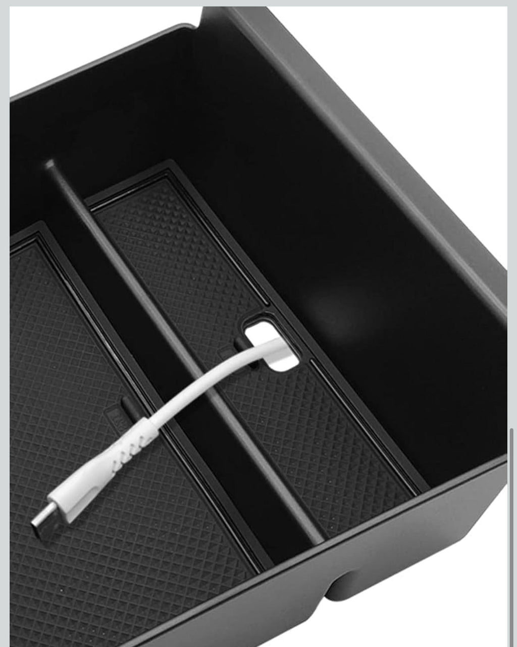 (NEW MSRP $24.99)  Console Tray for Tesla Model S/X (2021‑2026) – Solid ABS