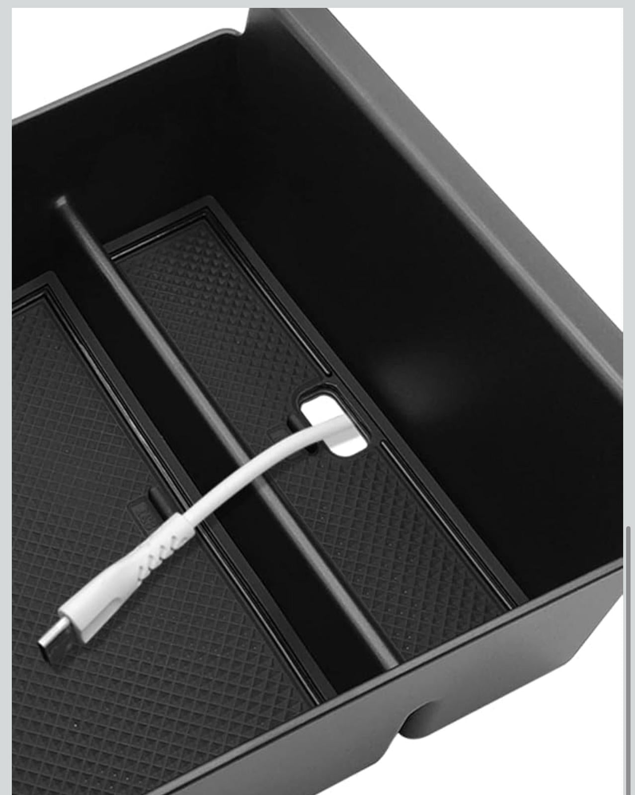 (NEW MSRP $24.99)  Console Tray for Tesla Model S/X (2021‑2026) – Solid ABS