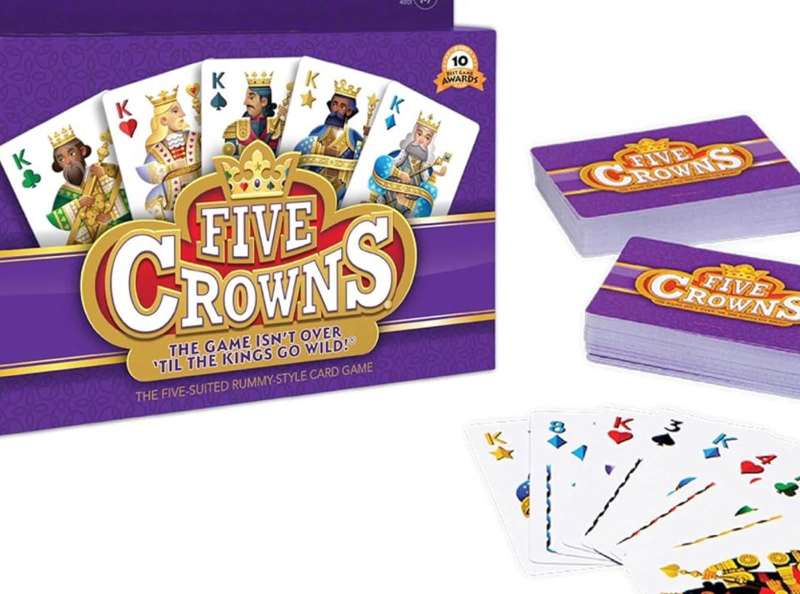 (MSRP $19.99) Five Crowns – 5‑Suited Rummy‑Style Card Game for Ages 8+