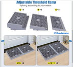 (MSRP $29.99) 1″ Modular Threshold Ramp Kit – 2‑Piece, 3 000 lb