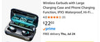 (NEW $22.99) Wireless Earbuds with Charging Power Bank Case
