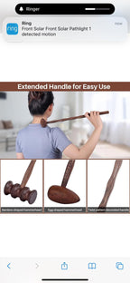 (NEW MSRP 39.95) Back Massager, 2 Style Wood Self Massage Tools for Back Neck