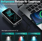 (MSRP $59.99) 18,000mAh 150 PSI Portable Tire Inflator,Touch Display, 4 Presets
