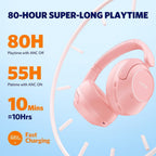 (MSRP $79.99) EarFun Wave Pro Wireless Over-Ear Headphones – ANC, LDAC, 80H 🔋