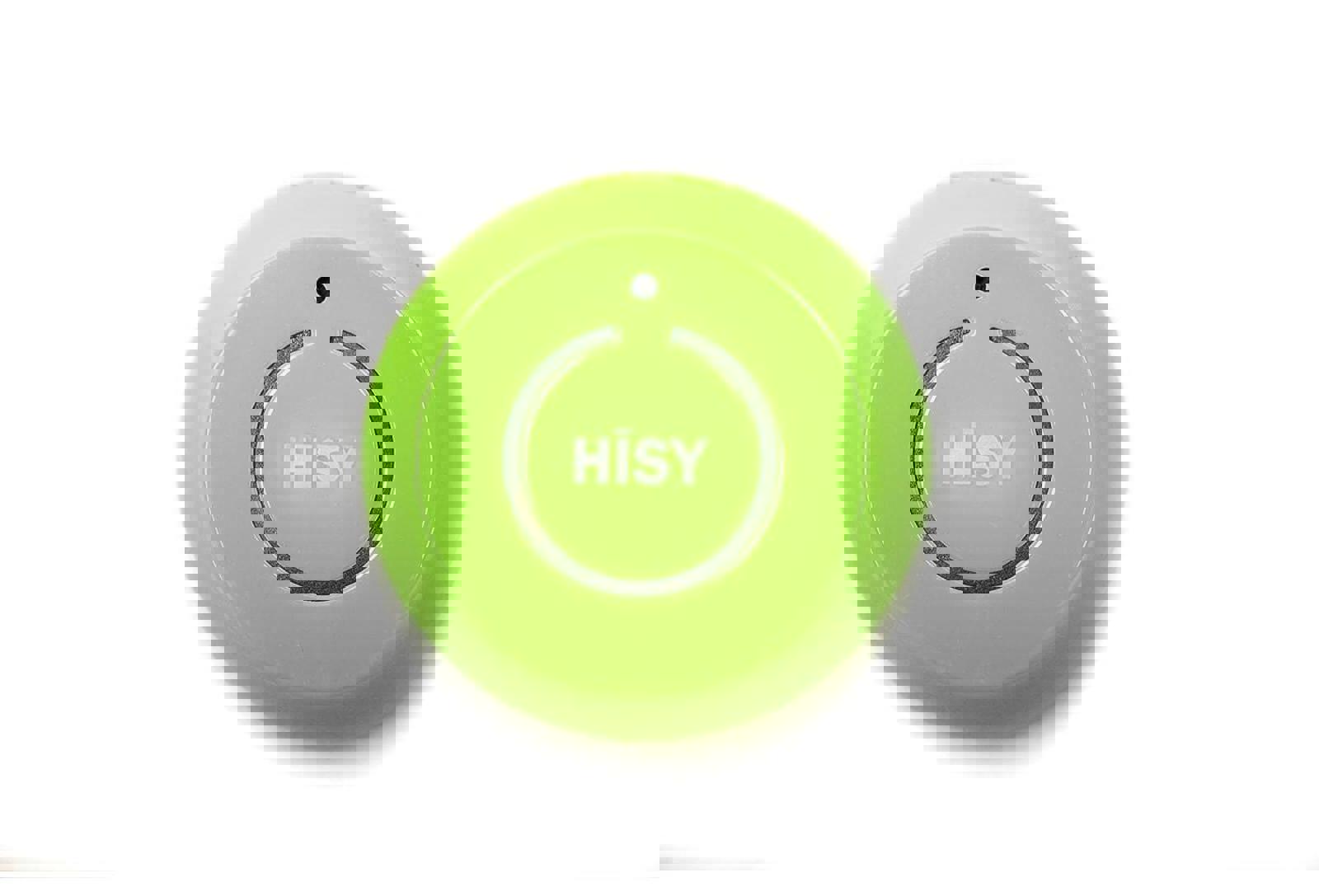 (MSRP $16.99) HISY Bluetooth Headset with Stand – NEON GREEN  - brand-new